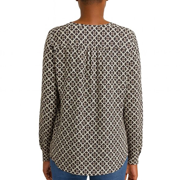 LOFT Women’s Printed Long Sleeve Blouse Medium NWT - Picture 2 of 8